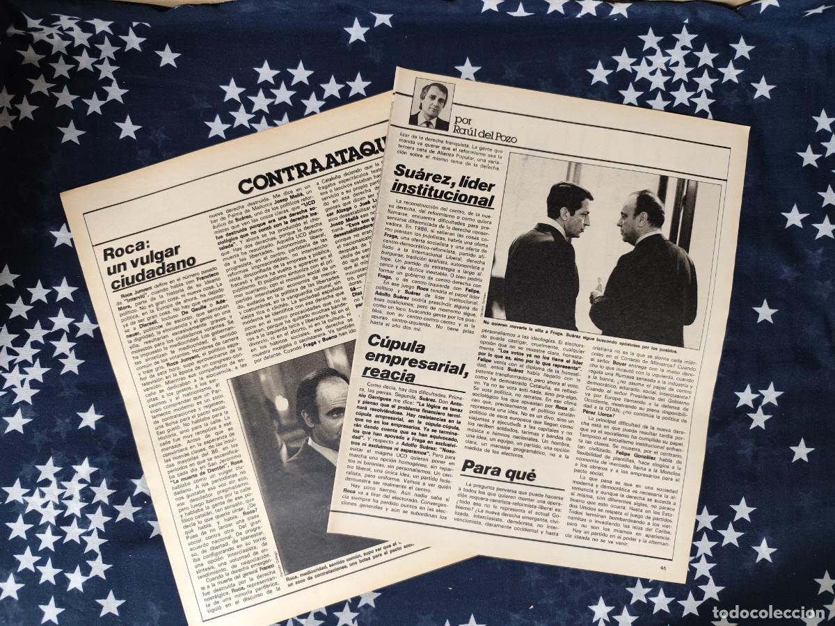 Coleccionismo de revista Intervi&uacute;: Contraataque Ra&uacute;l del Pozo Recorte/Cliping Revista Interviu 418 1984