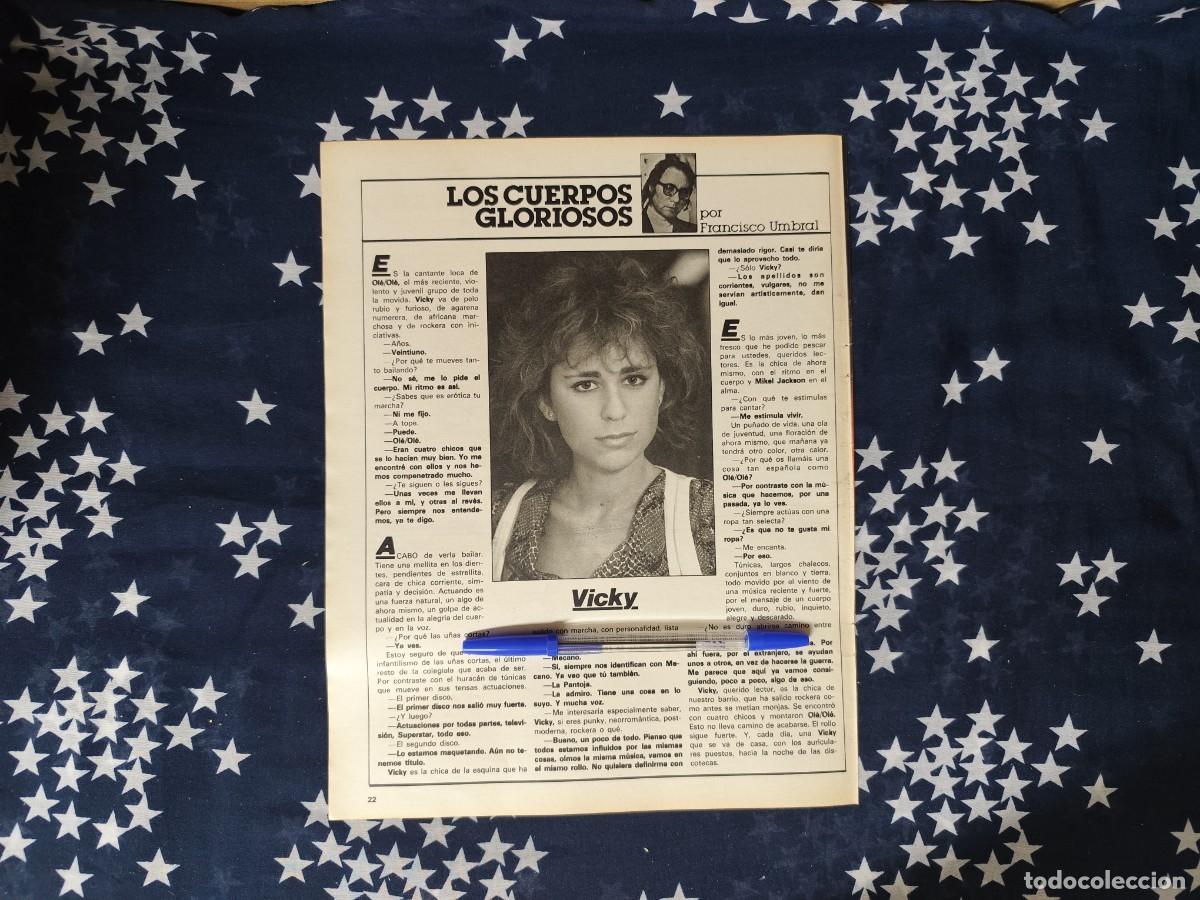 Coleccionismo de revista Intervi&uacute;: Los cuerpos gloriosos Francisco Umbral Recorte/Cliping Revista Interviu 418 1984