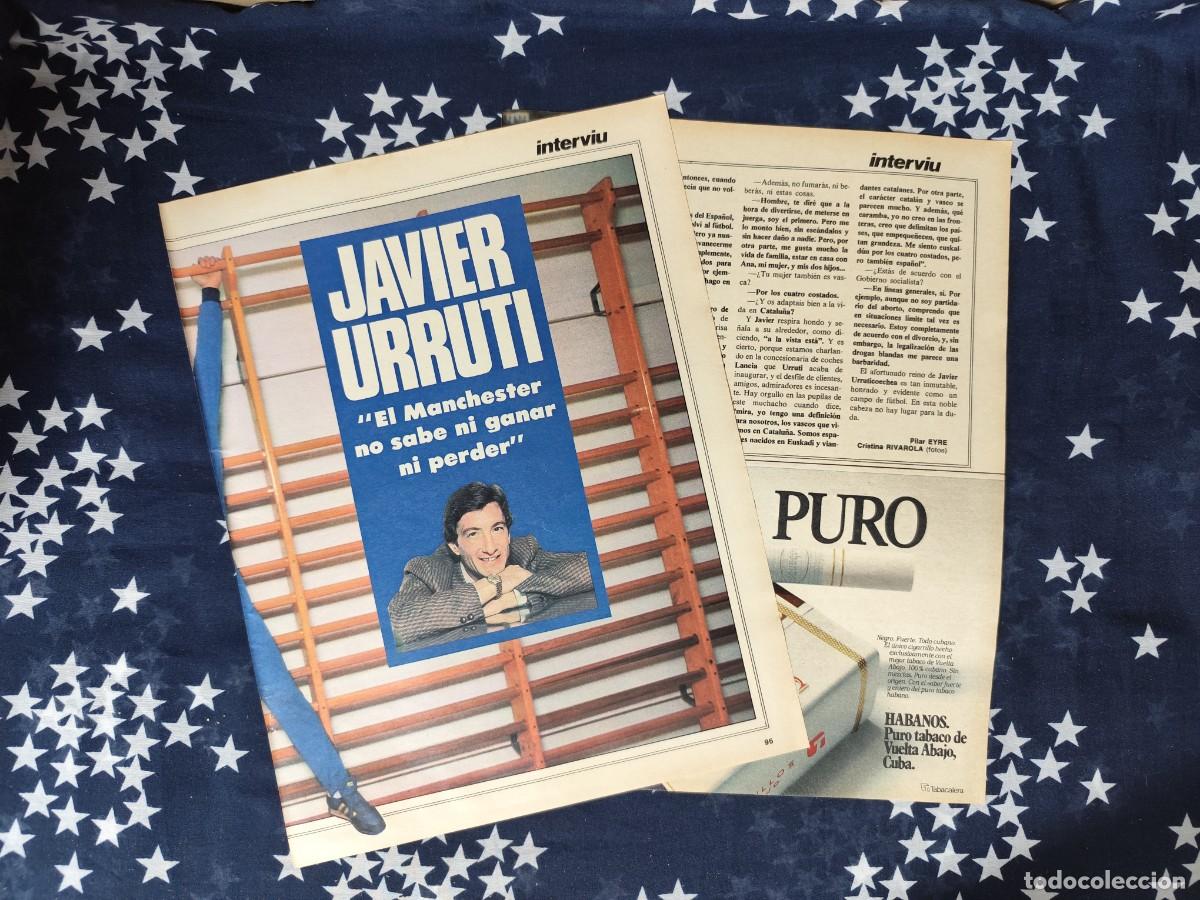 Coleccionismo de revista Intervi&uacute;: Protagonistas Javier Urruti Recorte/Cliping Revista Interviu 410 1984