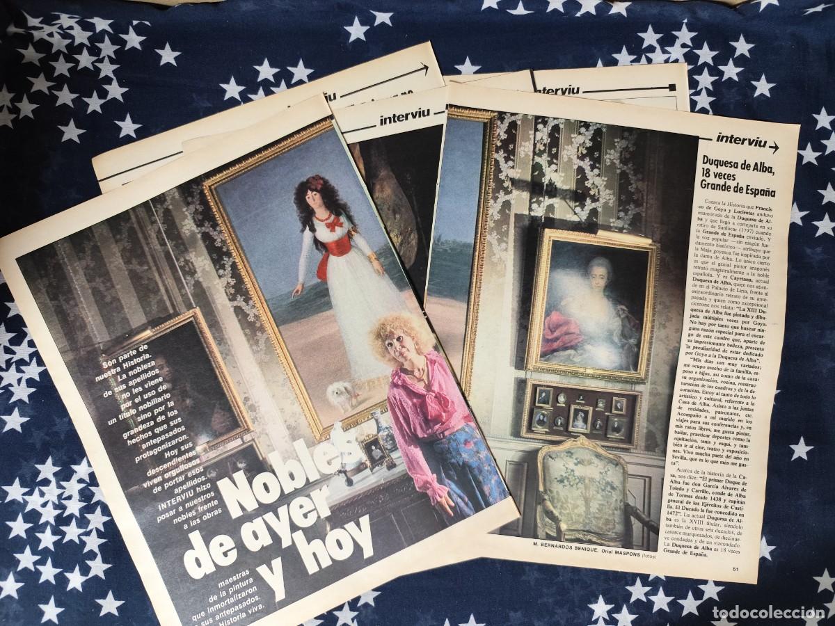 Coleccionismo de revista Intervi&uacute;: Nobles de ayer y hoy Recorte/Cliping Revista Interviu 410 1984