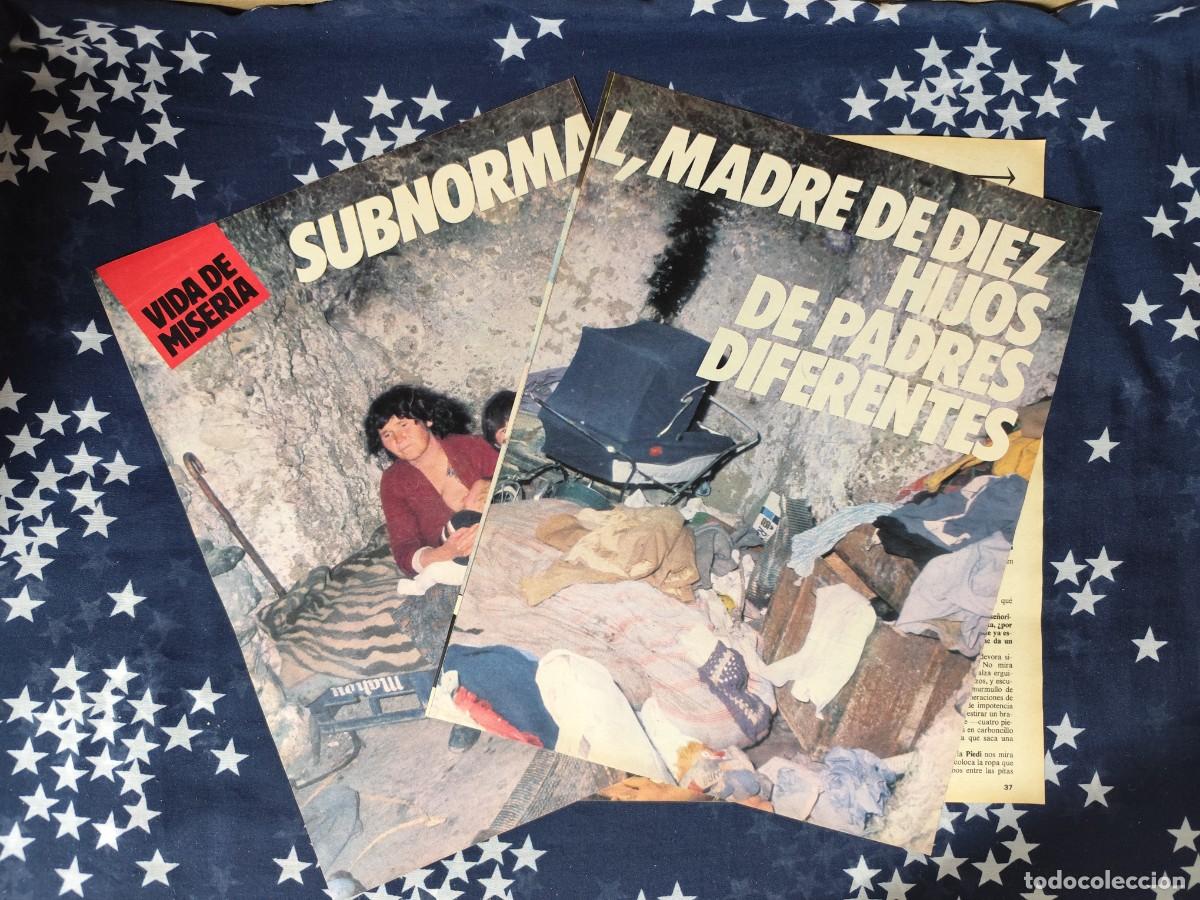 Coleccionismo de revista Intervi&uacute;: Subnormal, madre de diez hijos de padres diferentes Recorte/Cliping Revista Interviu 410 1984