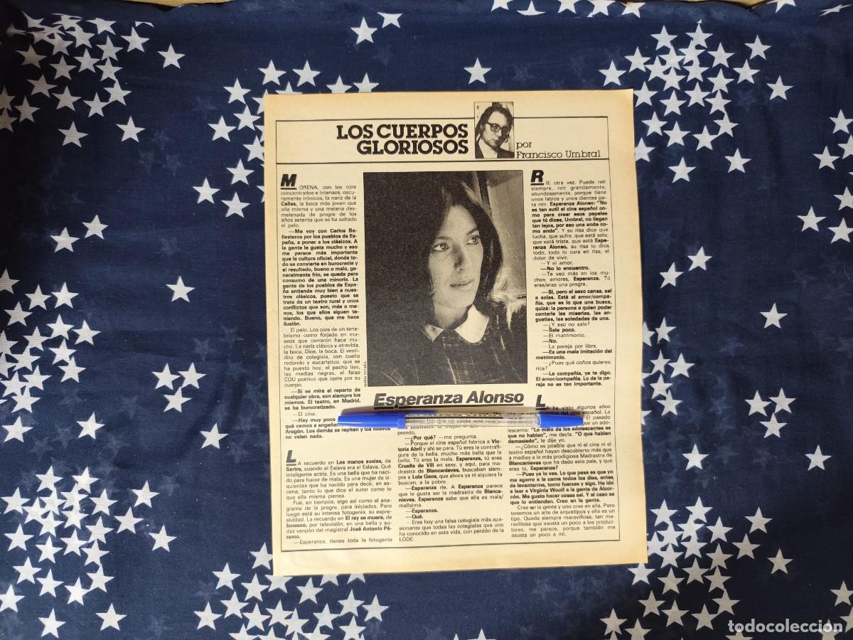 Coleccionismo de revista Intervi&uacute;: Los cuerpos gloriosos Francisco Umbral Recorte/Cliping Revista Interviu 410 1984
