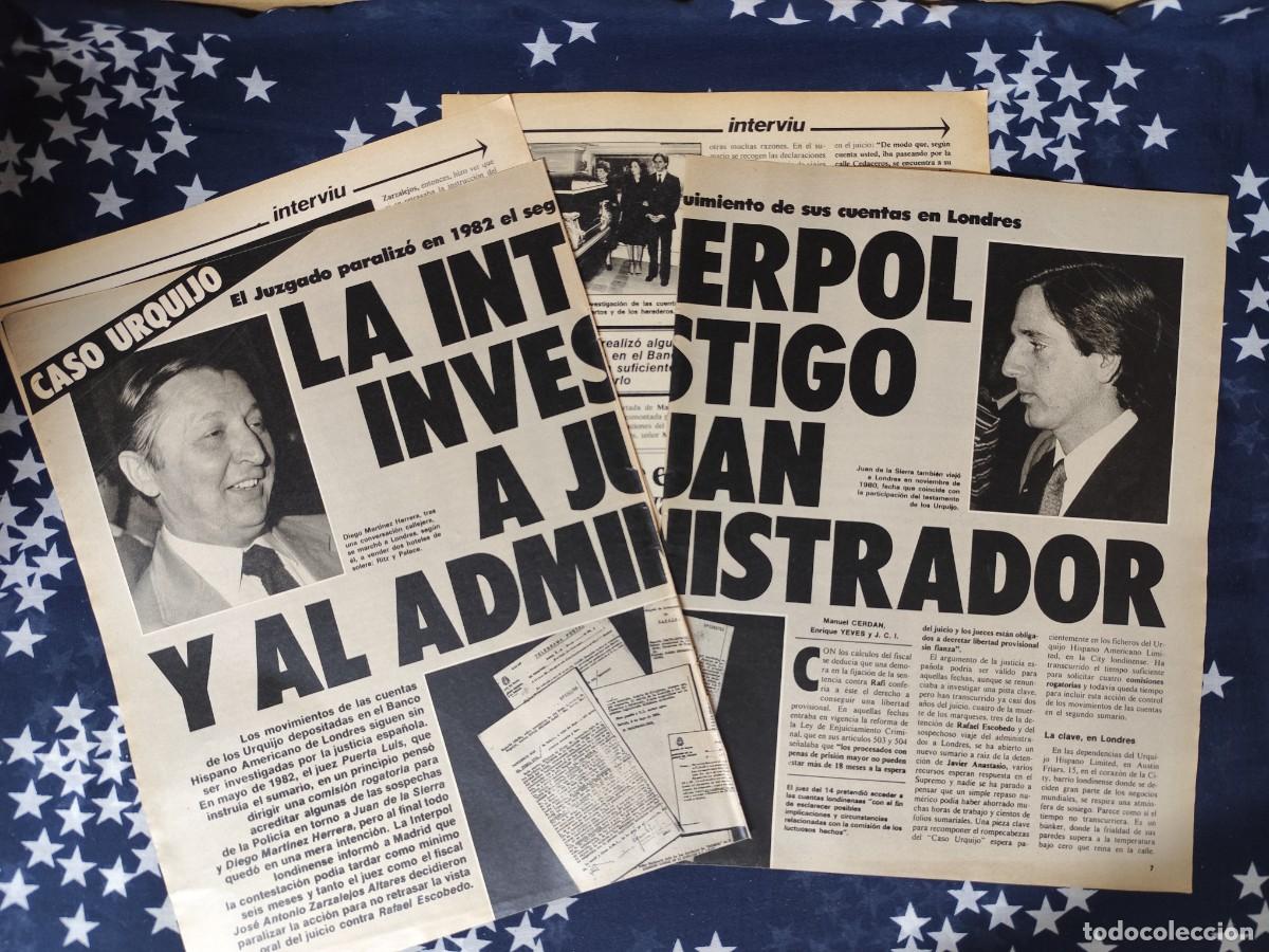 Coleccionismo de revista Intervi&uacute;: La Interpol investigo a Juan y al administrador Recorte/Cliping Revista Interviu 410 1984