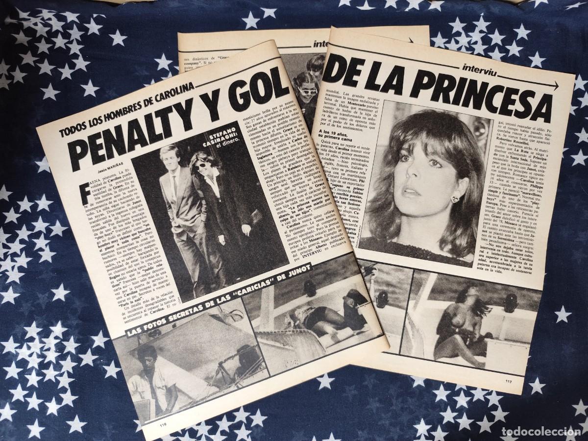Coleccionismo de revista Intervi&uacute;: Carolina de M&oacute;naco Penalty y gol a la princesa Recorte/Cliping Revista Interviu 398 1983