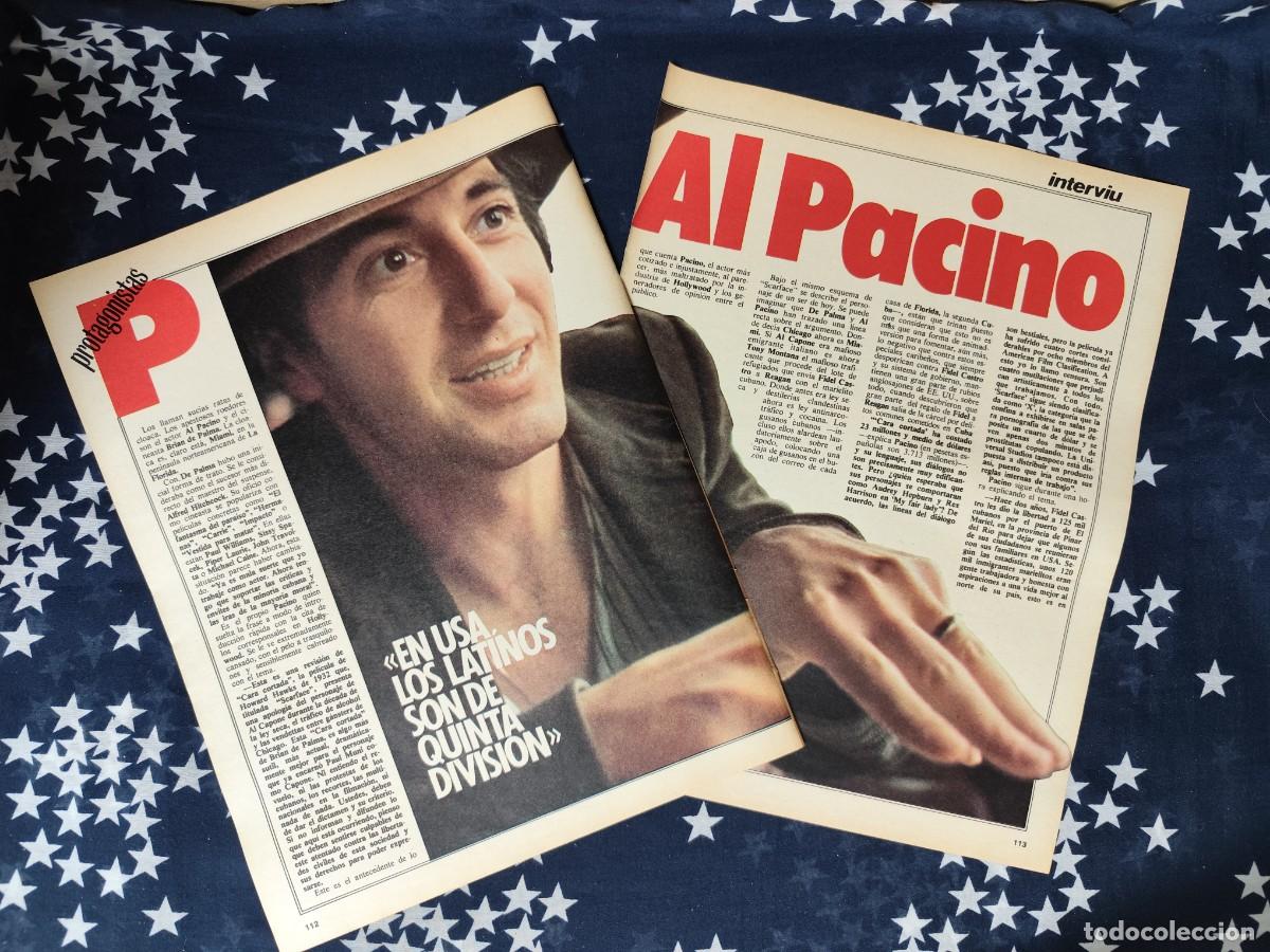 Coleccionismo de revista Intervi&uacute;: Protagonistas Al Pacino Recorte/Cliping Revista Interviu 398 1983