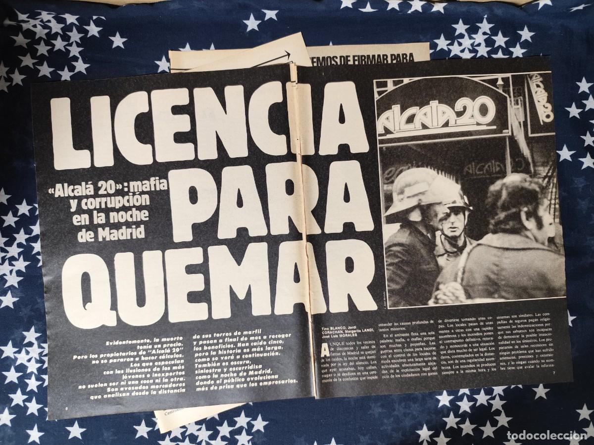 Coleccionismo de revista Intervi&uacute;: Alcal&aacute; 20 Licencia para quemar Recorte/Cliping Revista Interviu 398 1983