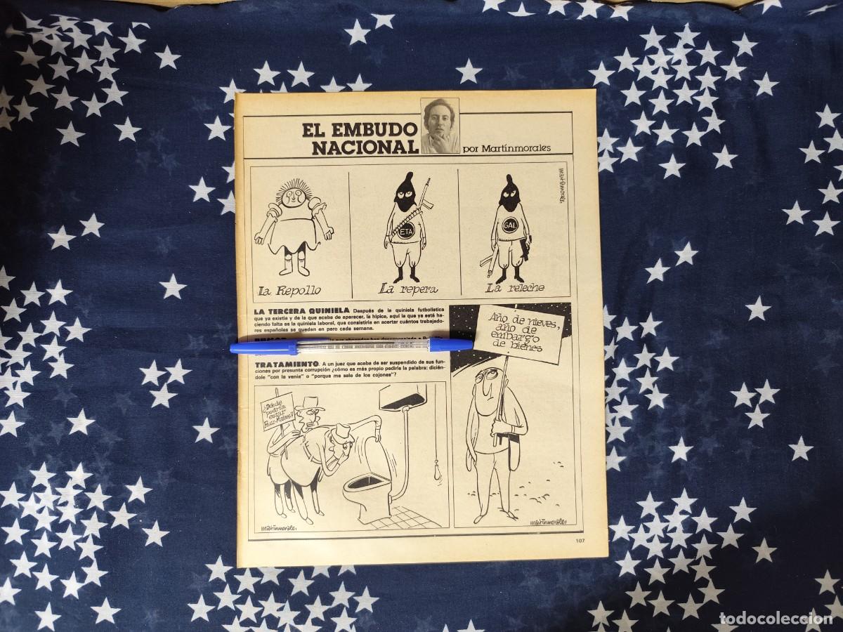 Coleccionismo de revista Intervi&uacute;: El embudo nacional Martinmorales Recorte/Cliping Revista Interviu 408 1984