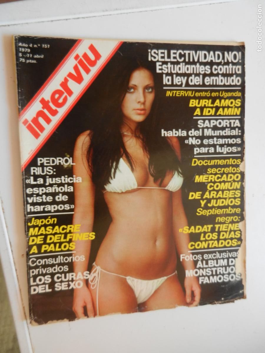 Coleccionismo de revista Intervi&uacute;: INTERVIU REVISTA N&ordm; 151 - 04-1979 - PEDROL RIOS - LOS CURAS DEL SEXO - JAPON MASACRE DE DELFINES