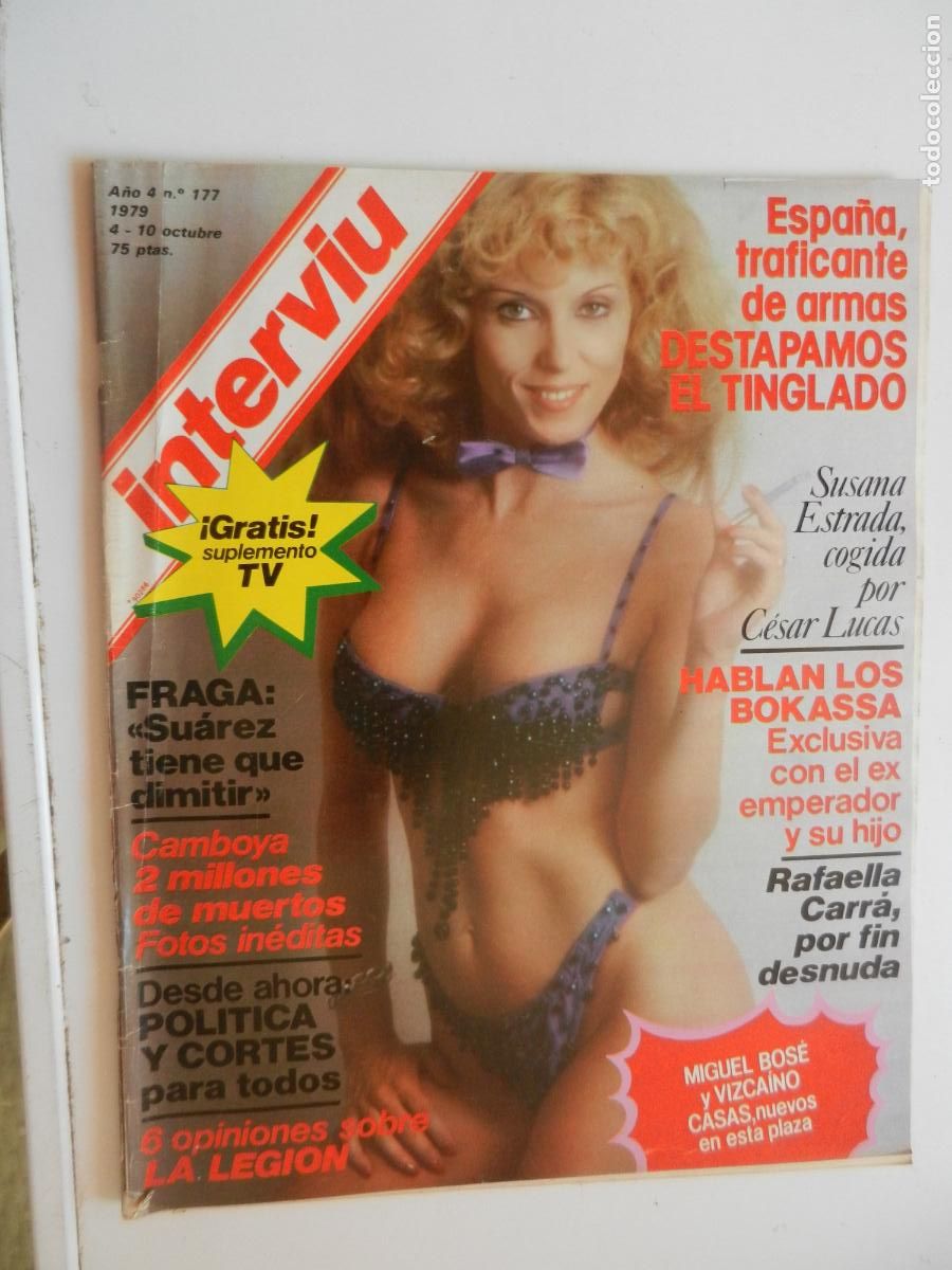 Coleccionismo de revista Intervi&uacute;: INTERVIU REVISTA N&ordm; 177 - 10-1979 - SUSANA ESTRADA - HABLAN LOS BOKASSA - TRAFICANTES DE ARMAS