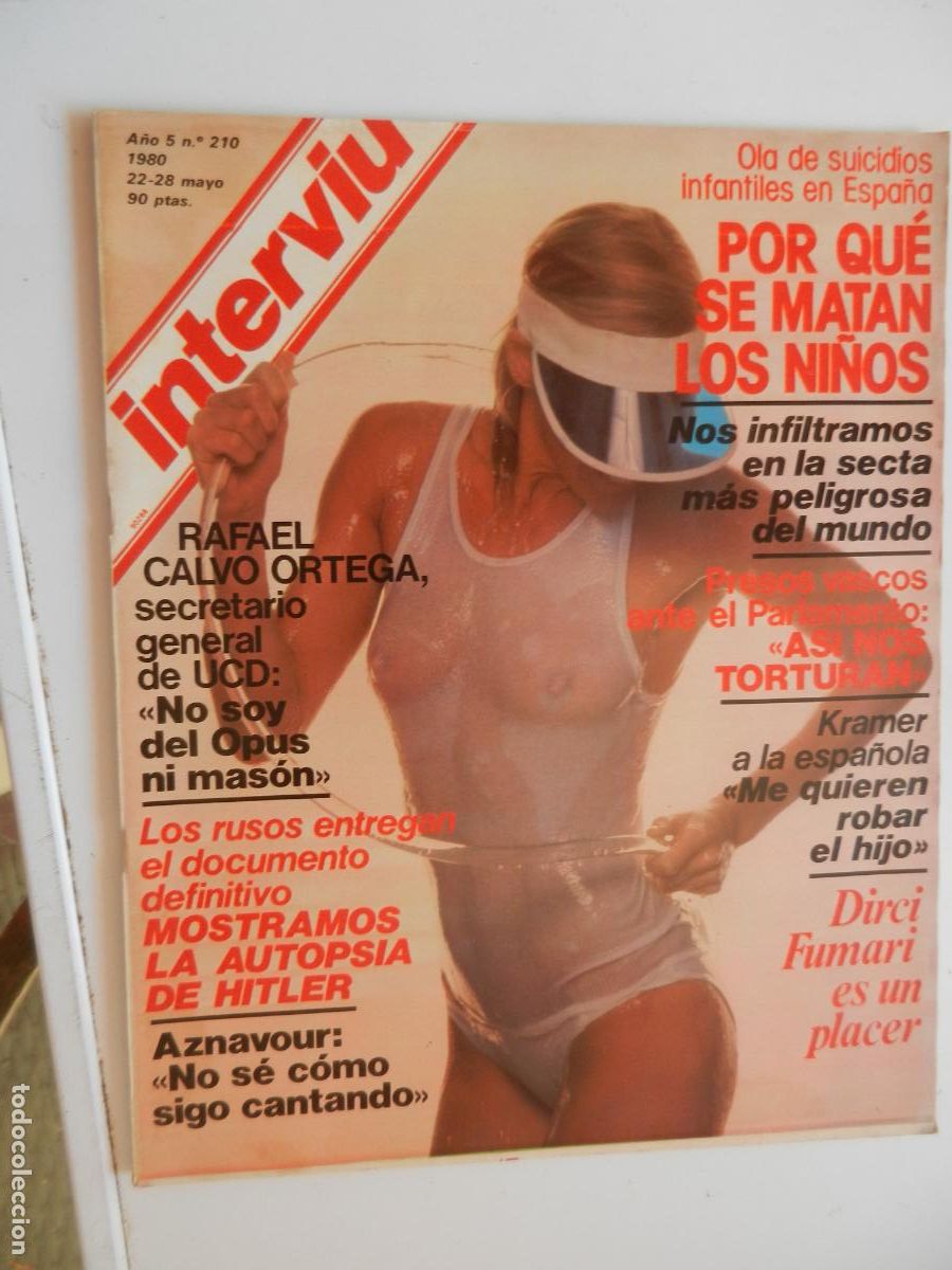 Coleccionismo de revista Intervi&uacute;: INTERVIU REVISTA N&ordm; 210 - 05-1980. DIRCI FUMARI. SUICIDIOS INFANTILES EN ESPA&Ntilde;A.-AUTOPSIA DE HITLER