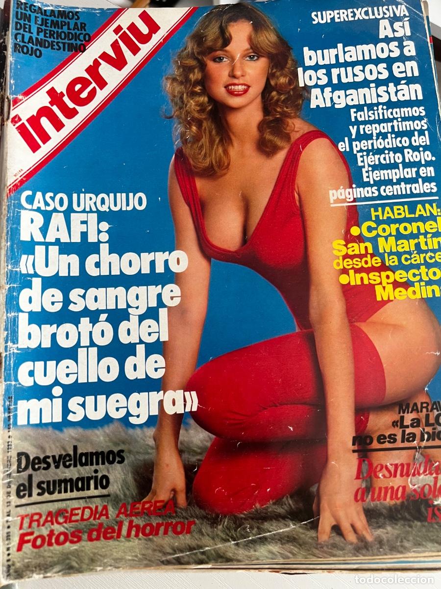 Coleccionismo de revista Intervi&uacute;: INTERVI&Uacute;. A&Ntilde;O 8. N&ordm; 395. DICIEMBRE DE 1983. AMPARO MORENO. TRAGEDIA A&Eacute;REA, FOTOS DEL HORROR. LEER.