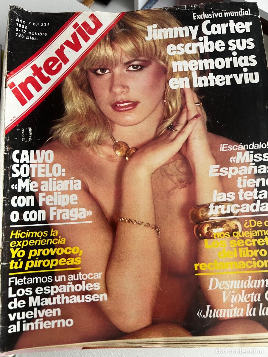 Coleccionismo de revista Intervi&uacute;: INTERVI&Uacute;. A&Ntilde;O 7. N&ordm; 334. OCTUBRE DE 1982. VIOLETA CELA. A JULIO LE REGALARON UNA MULATA. MISS.. LEER
