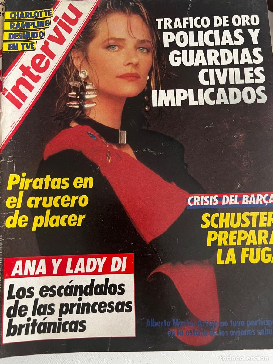 Coleccionismo de revista Intervi&uacute;: INTERVI&Uacute;. A&Ntilde;O 10. N&ordm; 492. OCTUBRE DE 1985. CHARLOTTE RAMPLING. TR&Aacute;FICO DE ORO. LEER.