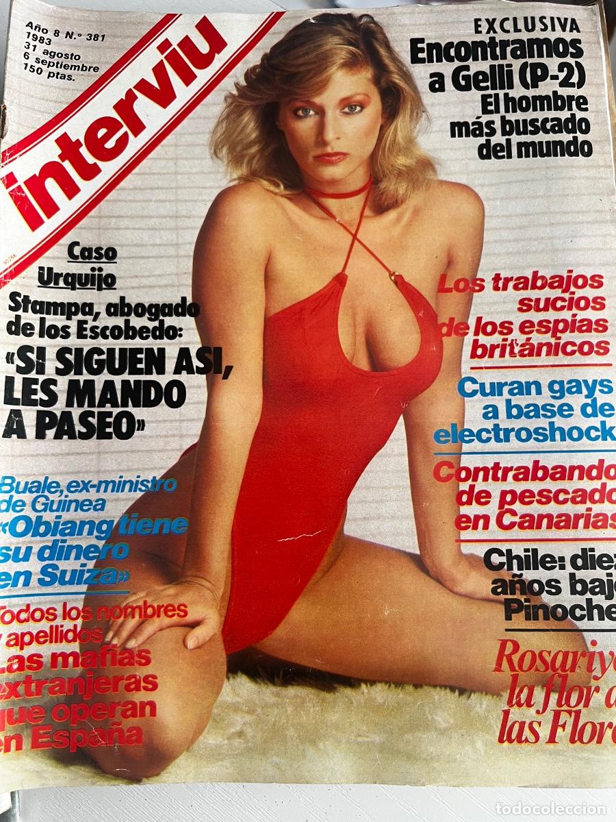 Coleccionismo de revista Intervi&uacute;: INTERVI&Uacute;. A&Ntilde;O 8. N&ordm; 381. AGO-SEPT 1983. ROSARIYO, LA FLOR DE LAS FLORES. LOS TRABAJOS. LEER
