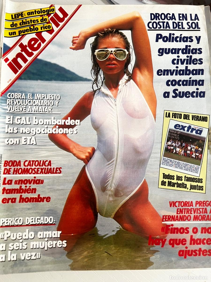 Coleccionismo de revista Intervi&uacute;: INTERVI&Uacute;. A&Ntilde;O 12. N&ordm; 586. AGOSTO DE 1987. CUENTOS INMORALES. DROGA EN LA COSTA DEL SOL. BODA .. LEER