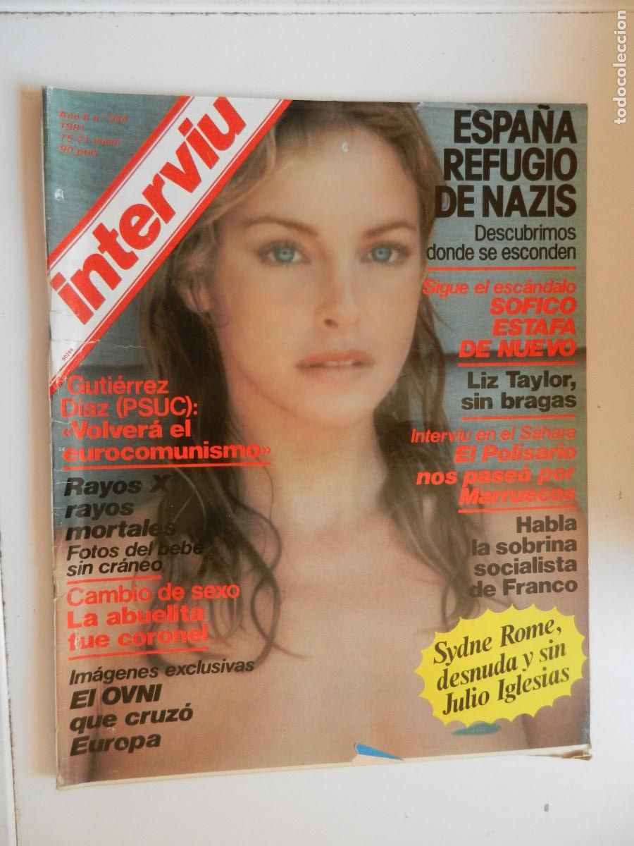 Coleccionismo de revista Intervi&uacute;: INTERVIU REVISTA N&ordm; 244- 01-1981- ESPA&Ntilde;A REFUGIO DE NAZIS - LIZ TAYLOR SIN BRAGAS - SIDNEY ROME DESN