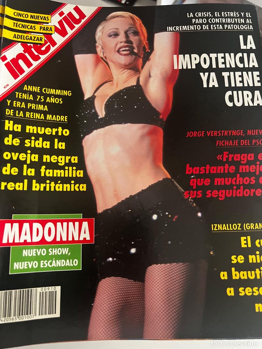 Coleccionismo de revista Intervi&uacute;: INTERVI&Uacute;. A&Ntilde;O 18. N&ordm; 910. OCTUBRE DE 1993. MADONNA. LA IMPOTENCIA YA TIENE CURA. MOSC&Uacute;, ROJO... LEER