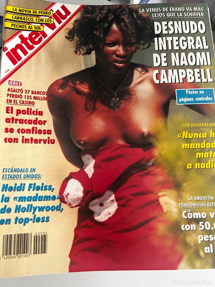 Coleccionismo de revista Intervi&uacute;: INTERVI&Uacute;. A&Ntilde;O 18. N&ordm; 905. SEPTIEMBRE DE 1993. NAOMI CAMPBELL. LA ANGUSTIA DE LOS PENSIONISTAS.. LEER