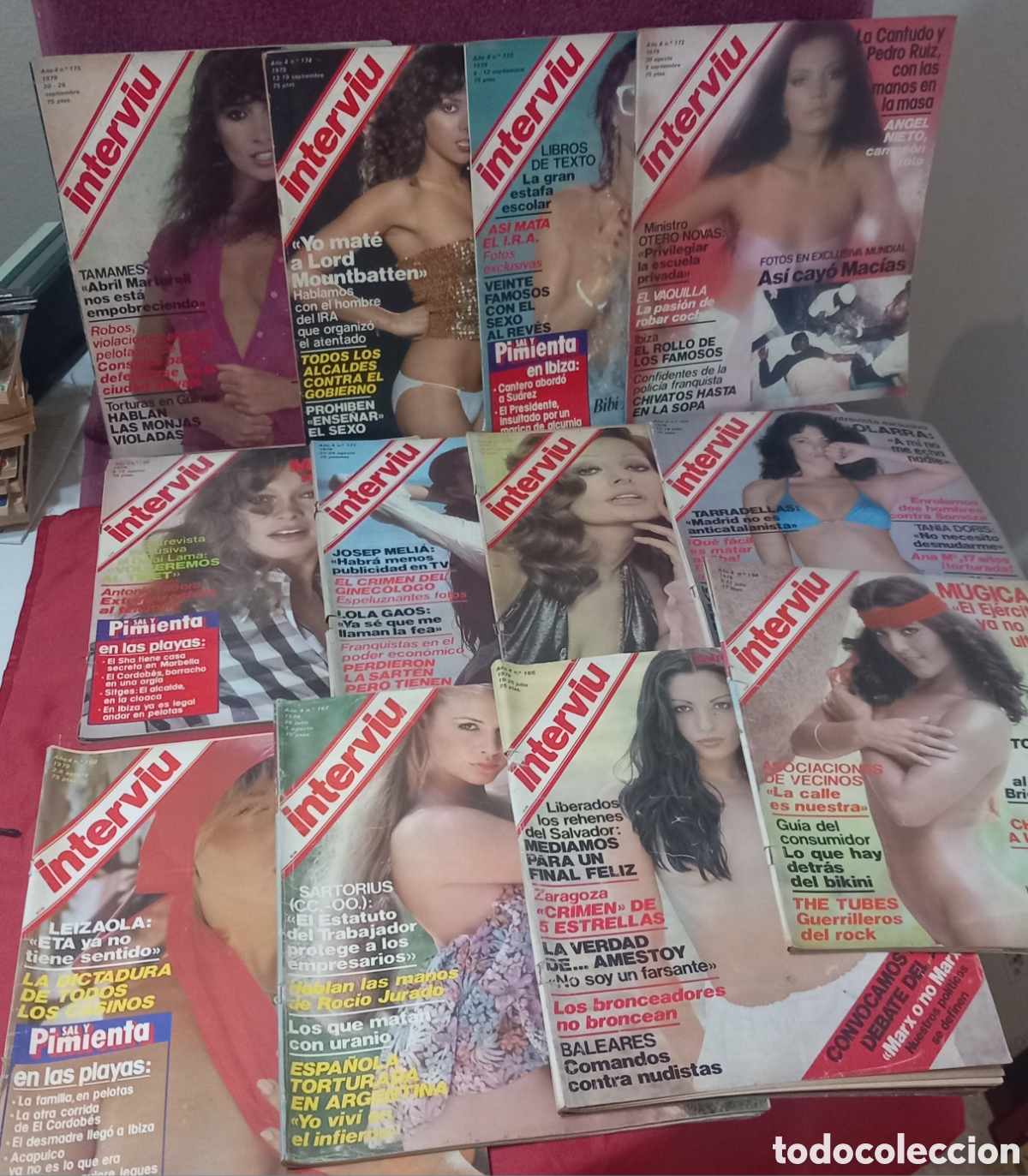Collezionismo di Rivista Intervi&uacute;: LOTE 25&times;REVISTAS INTERVI 1979 (n&deg;151 al n&deg;175)