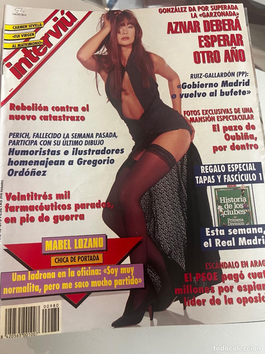 Coleccionismo de revista Intervi&uacute;: INTERVI&Uacute;. A&Ntilde;O 19. N&ordm; 980. FEBRERO DE 1995. MABEL LOZANO. HOMENAJE A GREGORIO ORD&Oacute;&Ntilde;EZ. EL DELI.. LEER