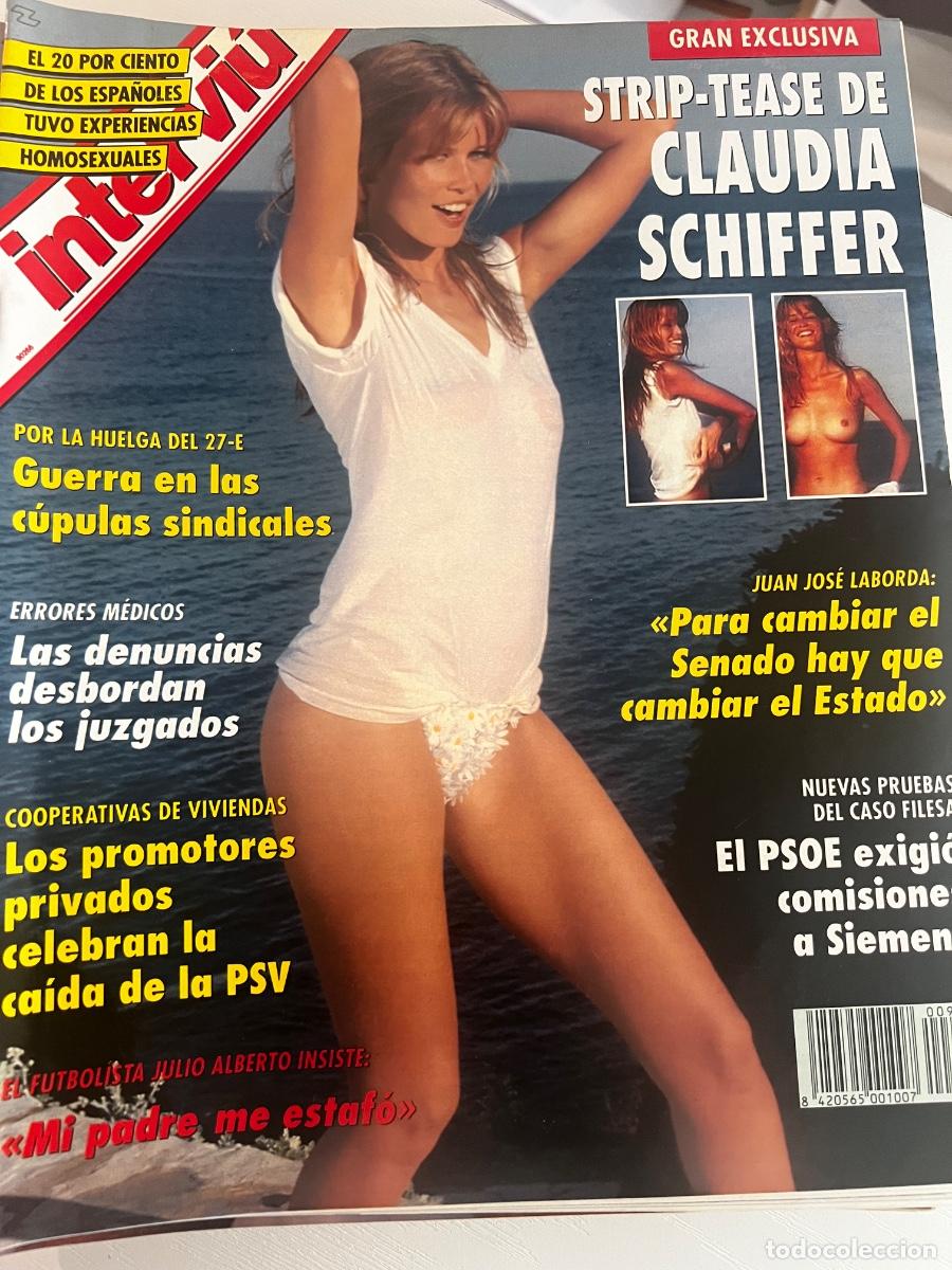 Collectionnisme de Magazine Intervi&uacute;: INTERVI&Uacute;. A&Ntilde;O 19. N&ordm; 927. ENERO DE 1994. CLAUDIA SCHIFFER. ERRORES M&Eacute;DICOS. COOPERATIVAS DE V.. LEER