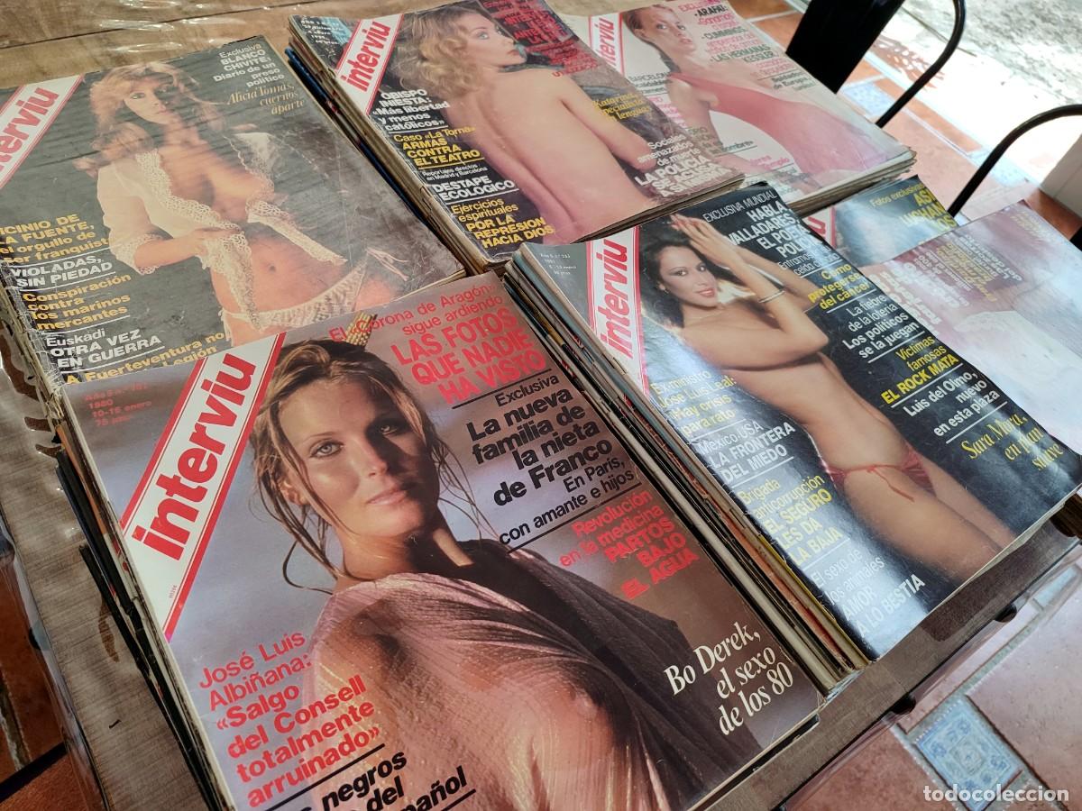 Colecionismo da Revista Intervi&uacute;: LOTE DE 151 REVISTAS INERVIU, A&Ntilde;OS 1977-84