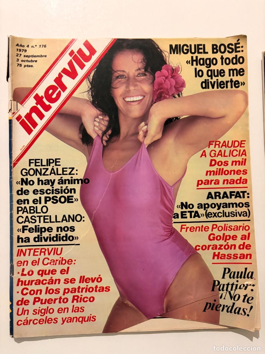 Coleccionismo de revista Intervi&uacute;: INTERVI&Uacute;. A&Ntilde;O 4. N&ordm; 176. SEP-OCT DE 1979. PAULA PATTIER. SEGURIDAD BANCARIA. CHANTAJE A LOS A.. LEER