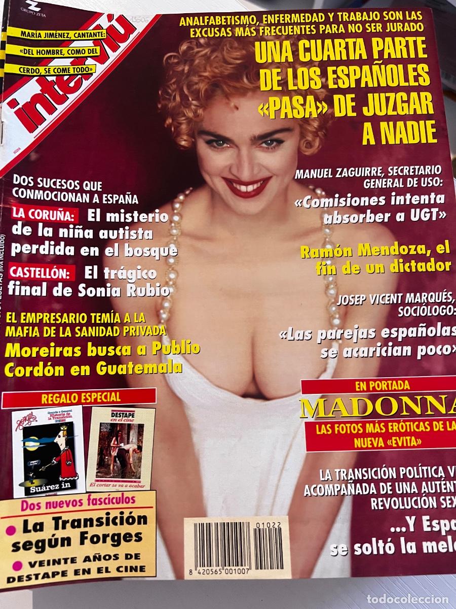 Collectionnisme de Magazine Intervi&uacute;: INTERVI&Uacute;. A&Ntilde;O 20. N&ordm; 1022. NOV-DIC 1995. MADONNA. LA TRANSICI&Oacute;N SEXUAL NO HA TERMINADO. LEER