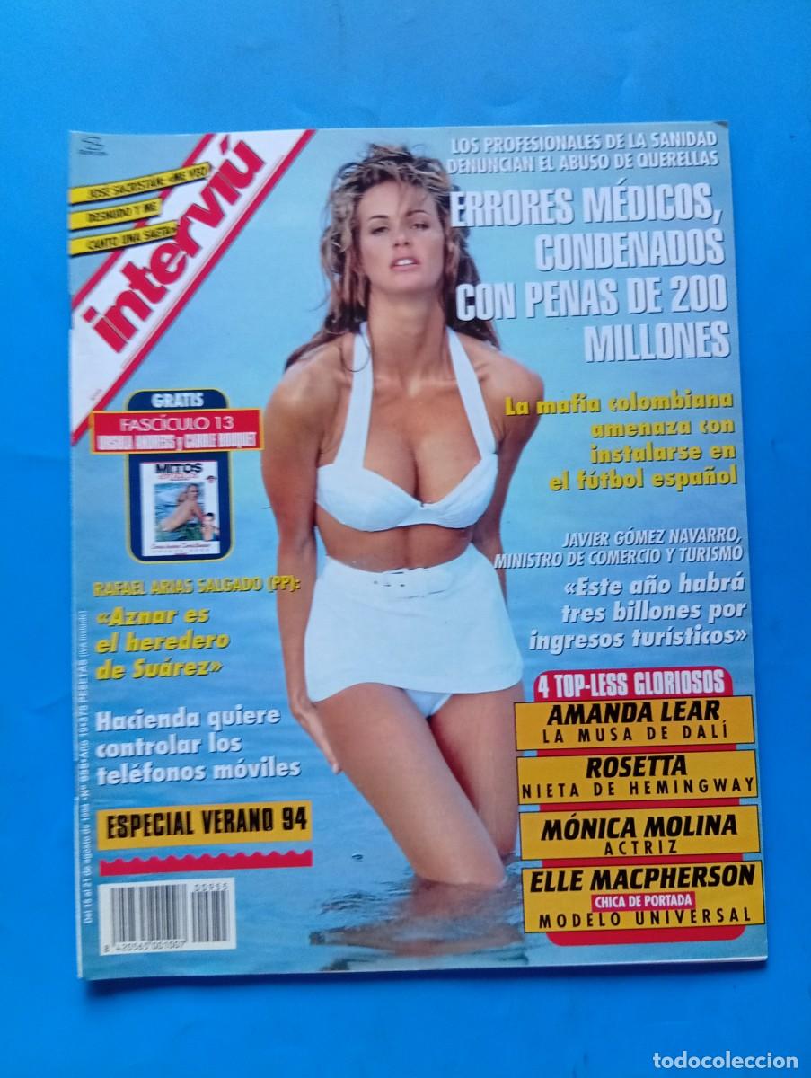 Coleccionismo de revista Intervi&uacute;: INTERVI&Uacute;. A&Ntilde;O 19. N&ordm; 955. AGOSTO 1994. ELLE MACPHERSON. ERRORES M&Eacute;DICOS. LAS MULATAS... LEER.