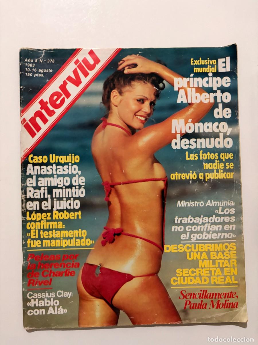 Colecionismo da Revista Intervi&uacute;: INTERVI&Uacute;. A&Ntilde;O 8. N&ordm; 378. AGOSTO. 1983. PAULA MOLINA. EL PR&Iacute;NCIPE ALBERTO DE M&Oacute;NACO DESNUDO... LEER