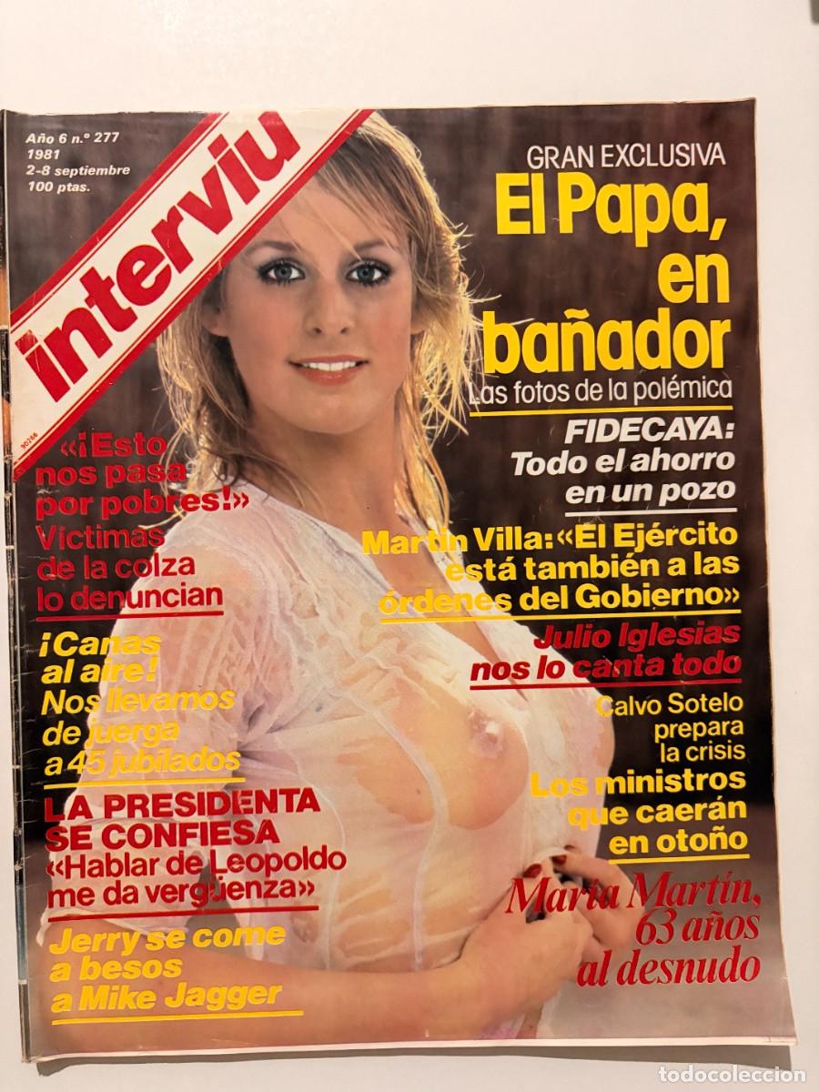 Collezionismo di Rivista Intervi&uacute;: INTERVI&Uacute;. A&Ntilde;O 6. N&ordm; 277. SEPTIEMBRE DE 1981. MAR&Iacute;A MART&Iacute;N. JULIO IGLESIAS NOS LO CANTA. LEER