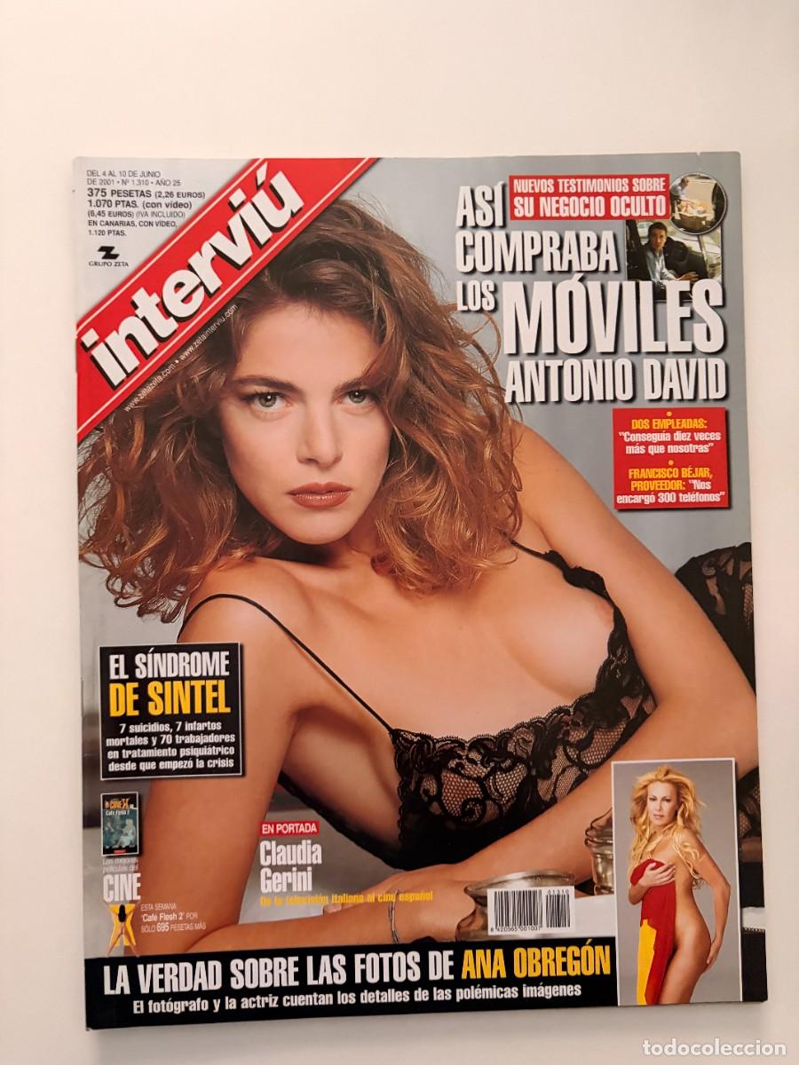 Collectionnisme de Magazine Intervi&uacute;: INTERVI&Uacute;. A&Ntilde;O 25. N&ordm; 1310. JUNIO DE 2001. CLAUDIA GERINI. OCUPAS ANTE NOTARIO. ANTONIO DAVID .. LEER