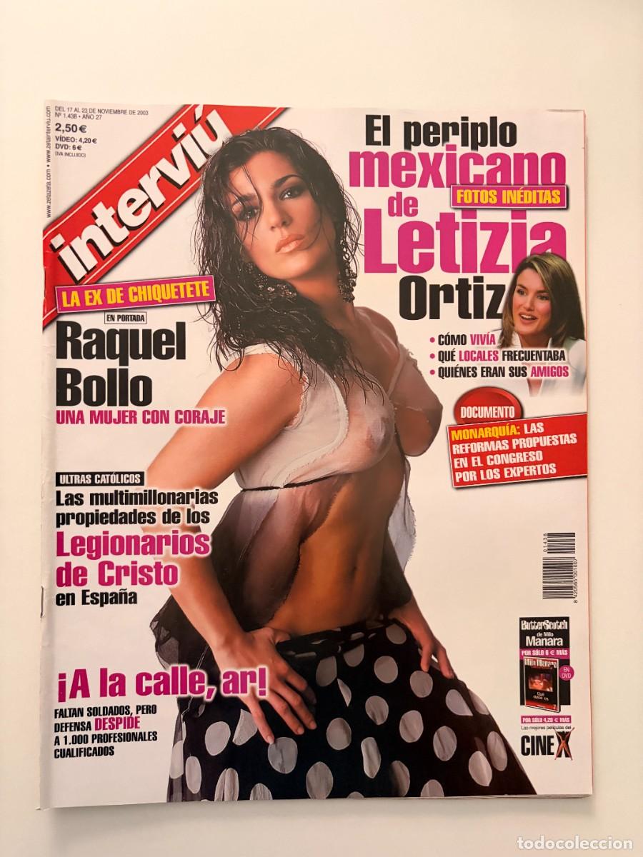 Collectionnisme de Magazine Intervi&uacute;: INTERVI&Uacute;. A&Ntilde;O 27. N&ordm; 1438. NOVIEMBRE 2003. RAQUEL BOLLO. EL PERIPLO MEXICANO DE LETIZIA. LEER