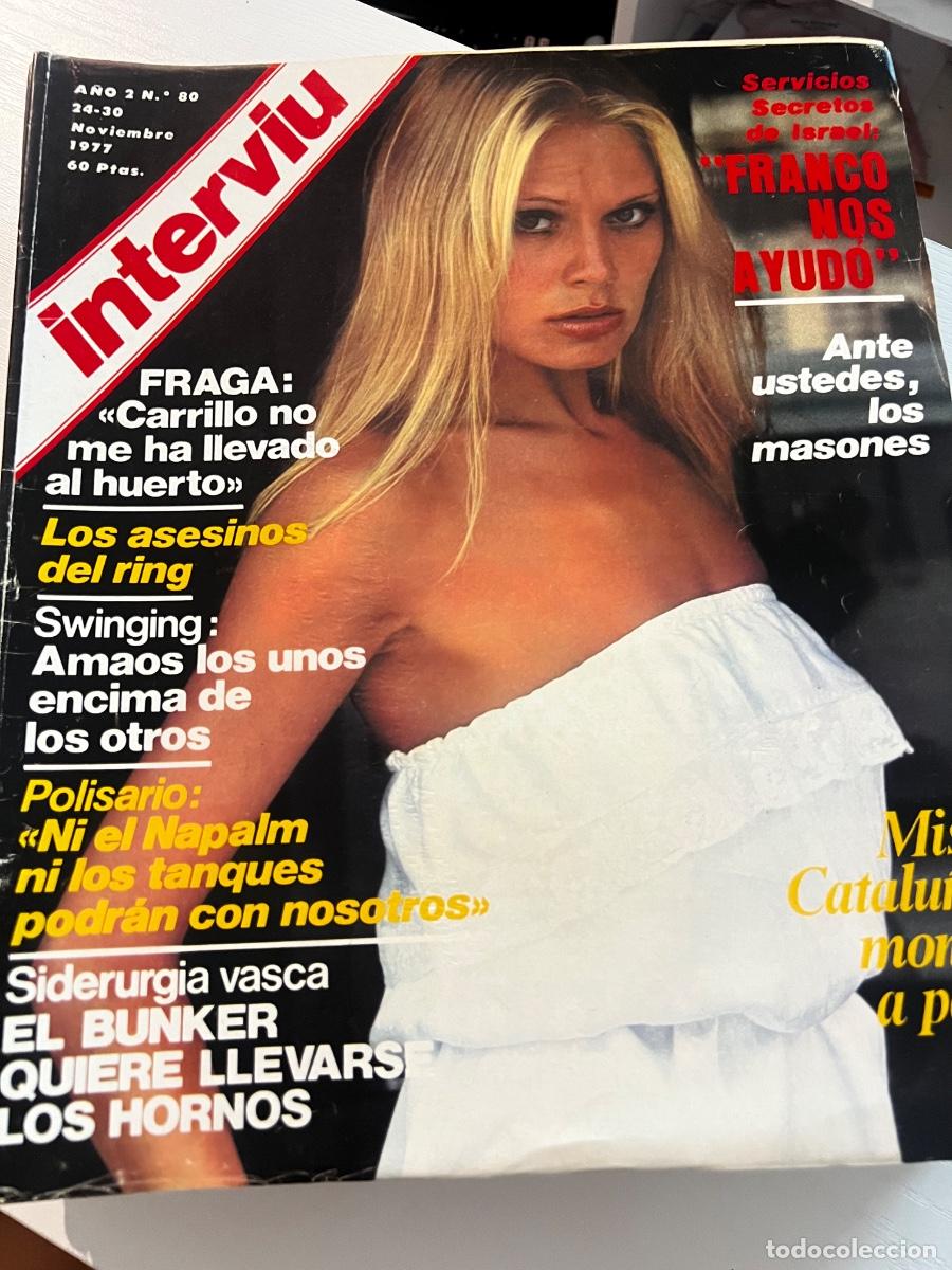 Coleccionismo de revista Intervi&uacute;: INTERVI&Uacute;. A&Ntilde;O 2. N&ordm; 80. NOVIEMBRE DE 1977. SERVICIOS SECRETOS DE ISRAEL. RECONSTRUCCI&Oacute;N DE CA.. LEER