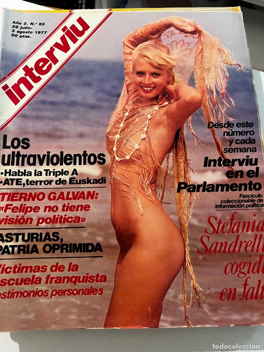 Collectionnisme de Magazine Intervi&uacute;: INTERVI&Uacute;. A&Ntilde;O 2. N&ordm; 63. JUL-AGO DE 1977. STEFANIA SANDRELLI. LOS ULTRAVIOLENTOS. CLAMORES DEL.. LEER