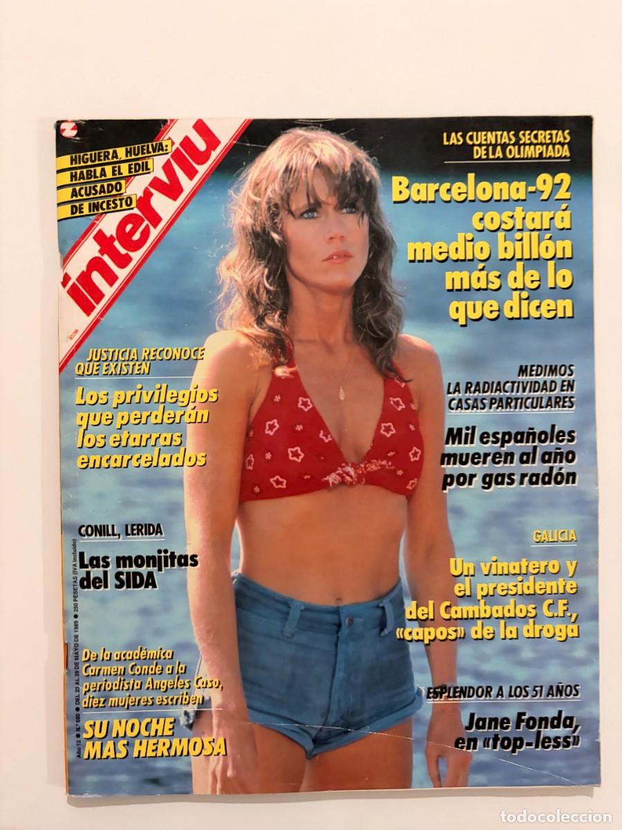 Coleccionismo de revista Intervi&uacute;: INTERVI&Uacute;. A&Ntilde;O 12. N&ordm; 680. MAYO. 1989. JANE FONDA. LOS PRIVILEGIOS QUE PERDER&Aacute;N LOS ETARRAS .. LEER