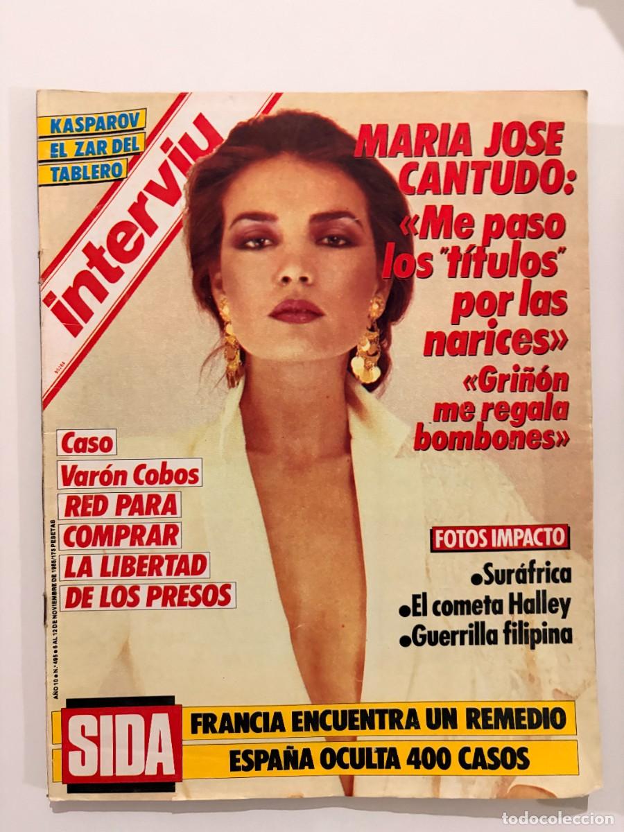 Coleccionismo de revista Intervi&uacute;: INTERVI&Uacute;. A&Ntilde;O 10. N&ordm; 495. NOVIEMBRE DE 1985. MAR&Iacute;A JOS&Eacute; CANTUDO. SIDA: FRANCIA ENCUENTRA EL R.. LEER