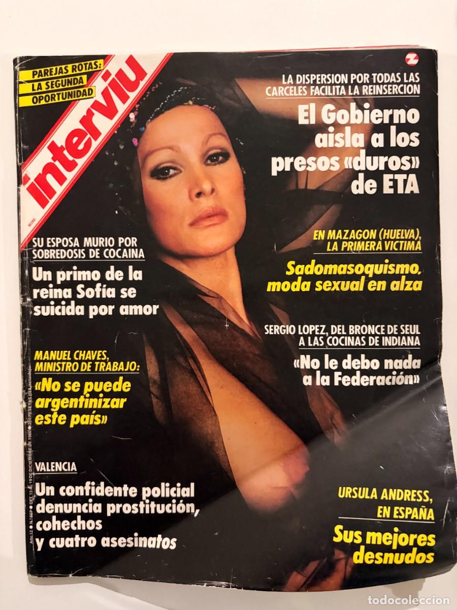 Coleccionismo de revista Intervi&uacute;: INTERVI&Uacute;. A&Ntilde;O 12. N&ordm; 657. DICIEMBRE DE 1987. &Uacute;RSULA ANDRESS. PRESOS DUROS DE ETA. LEER.