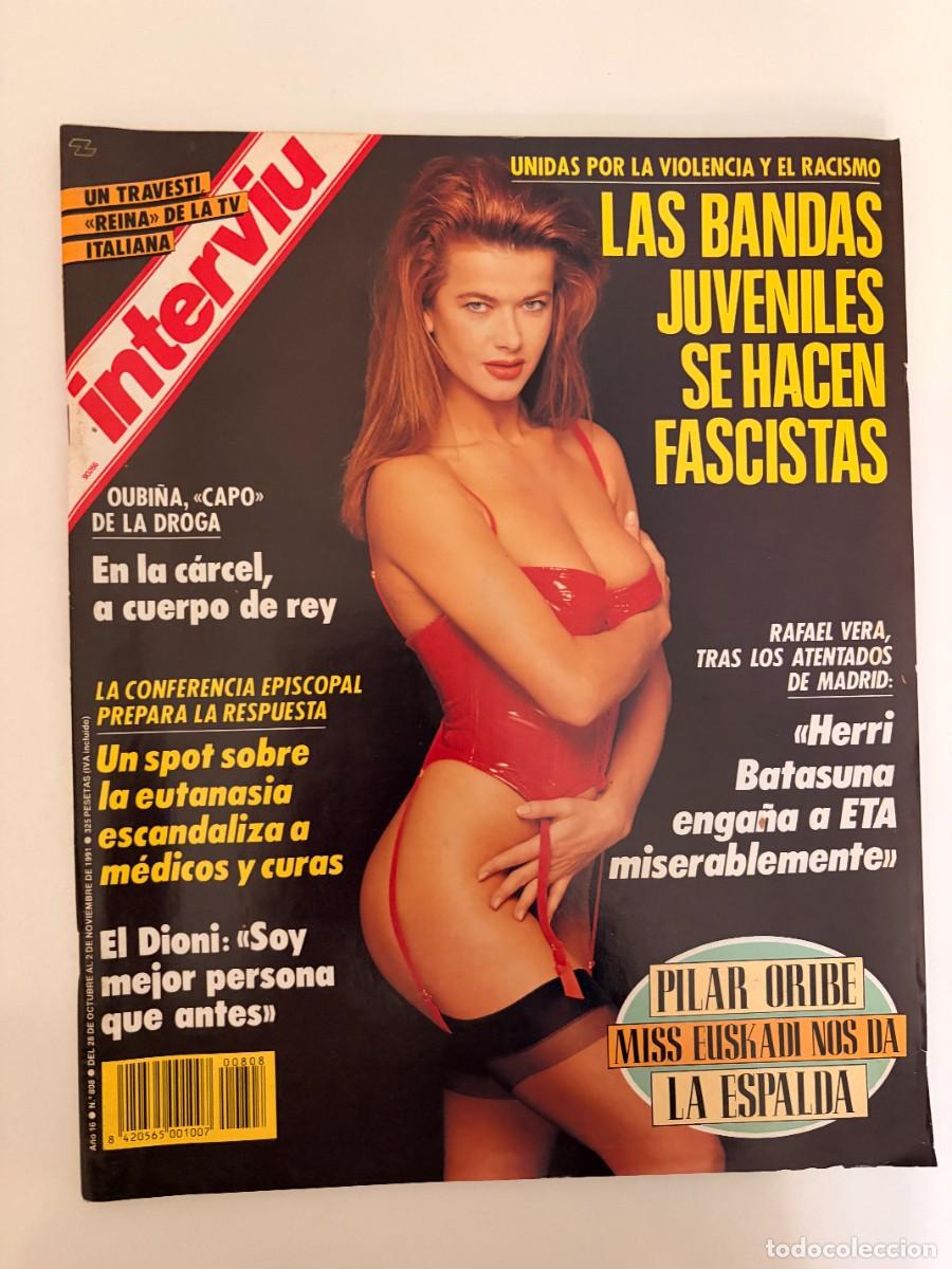 Coleccionismo de revista Intervi&uacute;: INTERVI&Uacute;. A&Ntilde;O 16. N&ordm; 808. OCT-NOV DE 1991. PILAR ORIBE. EN LA C&Aacute;RCEL A CUERPO DE REY. UNIDAS .. LEER
