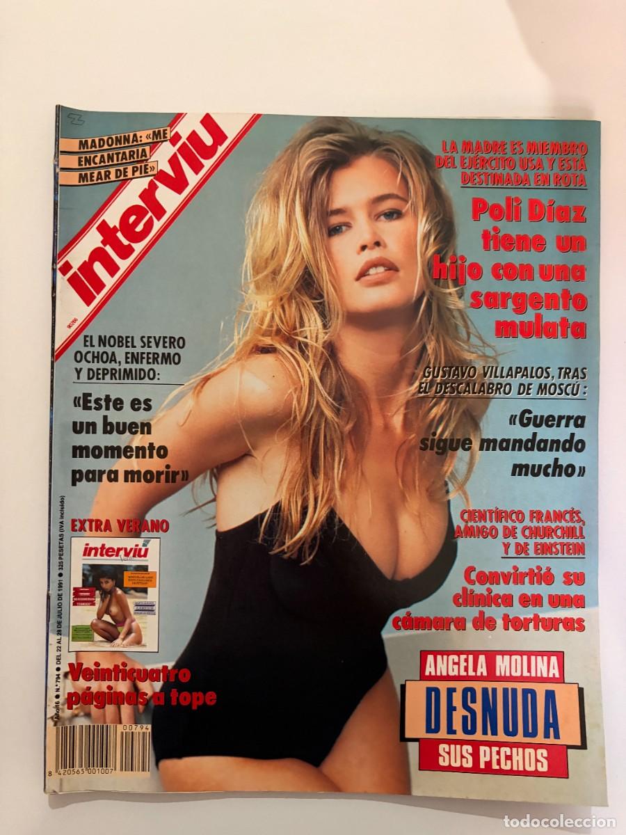 Coleccionismo de revista Intervi&uacute;: INTERVI&Uacute;. A&Ntilde;O 16. N&ordm; 794. JULIO DE 1991. CLAUDIA SCHIFFER. EL HIJO NEGRO DE POLI D&Iacute;AZ. C&Oacute;RDOB.. LEER