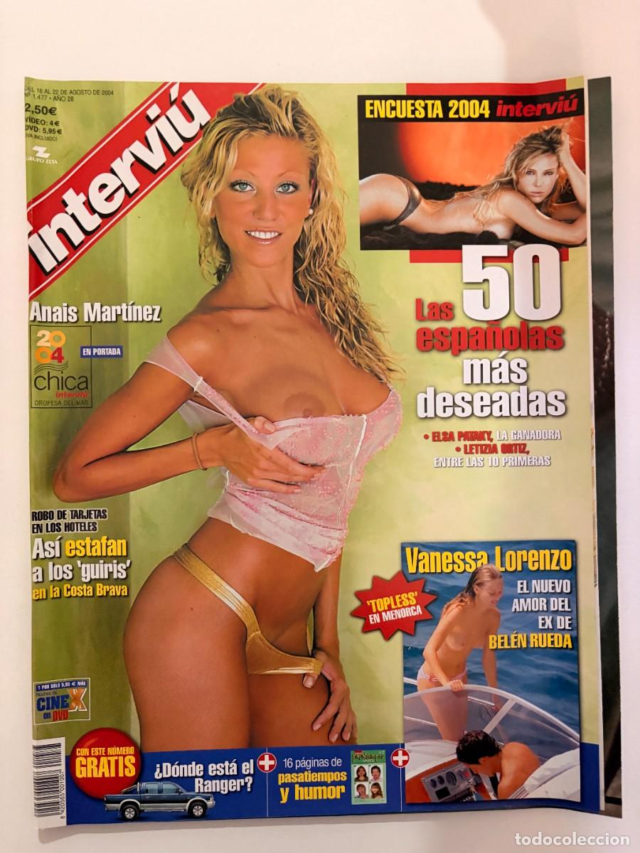 Coleccionismo de revista Intervi&uacute;: REVISTA INTERVI&Uacute;. A&Ntilde;O 28. N&ordm; 1477. AGOSTO 2004. ANAIS MART&Iacute;NEZ. LAS 50 ESPA&Ntilde;OLAS M&Aacute;S DESEADAS.. LEER