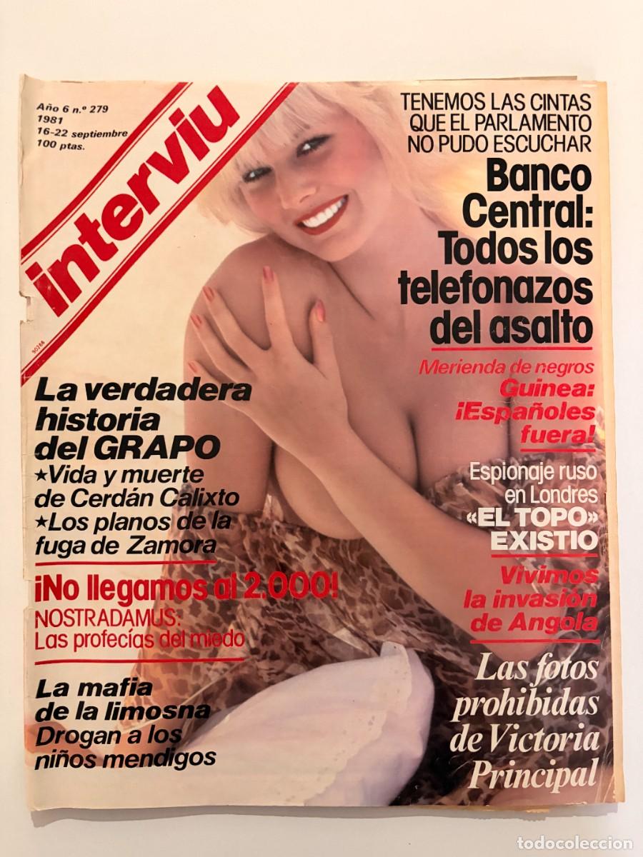 Coleccionismo de revista Intervi&uacute;: INTERVI&Uacute;. A&Ntilde;O 6. N&ordm; 279. SEPTIEMBRE DE 1981. VICTORIA PRINCIPAL. LA VERDADERA HISTORIA DEL GR.. LEER