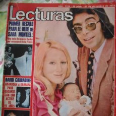 Coleccionismo de Revistas: REVISTA LECTURAS 27 DICIEMBRE 1974 KARINA - SARA MONTIEL - MARISA MEDINA - DAVID CARRADINE. Lote 26715374