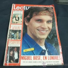 Coleccionismo de Revistas: REVISTA LECTURAS AÑO 1981 PORTADA Y POSTER MIGUEL BOSE Y POSTER 