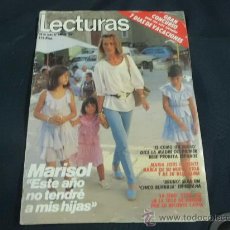 Coleccionismo de Revistas: REVISTA LECTURAS AÑO 1984 PORTADA MARISOL REPORTAJE BAUTIZO HIJA MICK JAGGER ( ROLLING STONES )
