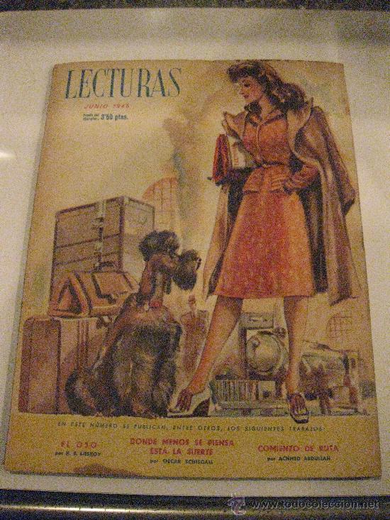 Coleccionismo de revistas: LECTURAS. JUNIO 1945. MARTA EGGERTH LA VIUDA ALEGRE. - Foto 1