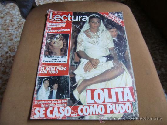 revista lecturas año 1983 portada boda de lolit - Acheter Magazine Lecturas  sur todocoleccion