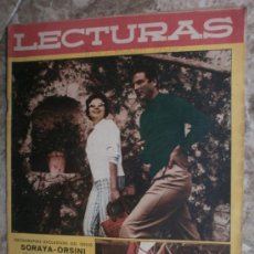 Coleccionismo de Revistas: LECTURAS Nº451. 1959.SORAYA-ORSINI,S.HAYWARD,PAOLA,R.HUDSON,I.BERGMAN,P.ANGELI.C.JÜRGENS.. Lote 36028136