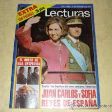 Coleccionismo de Revistas: LECTURAS - EXTRA - JUAN CARLOS Y SOFIA REYES DE ESPAÑA - 5 DIC. 1975. Lote 39288753
