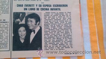 Coleccionismo de revistas: RECORTES Chad everett - Foto 1